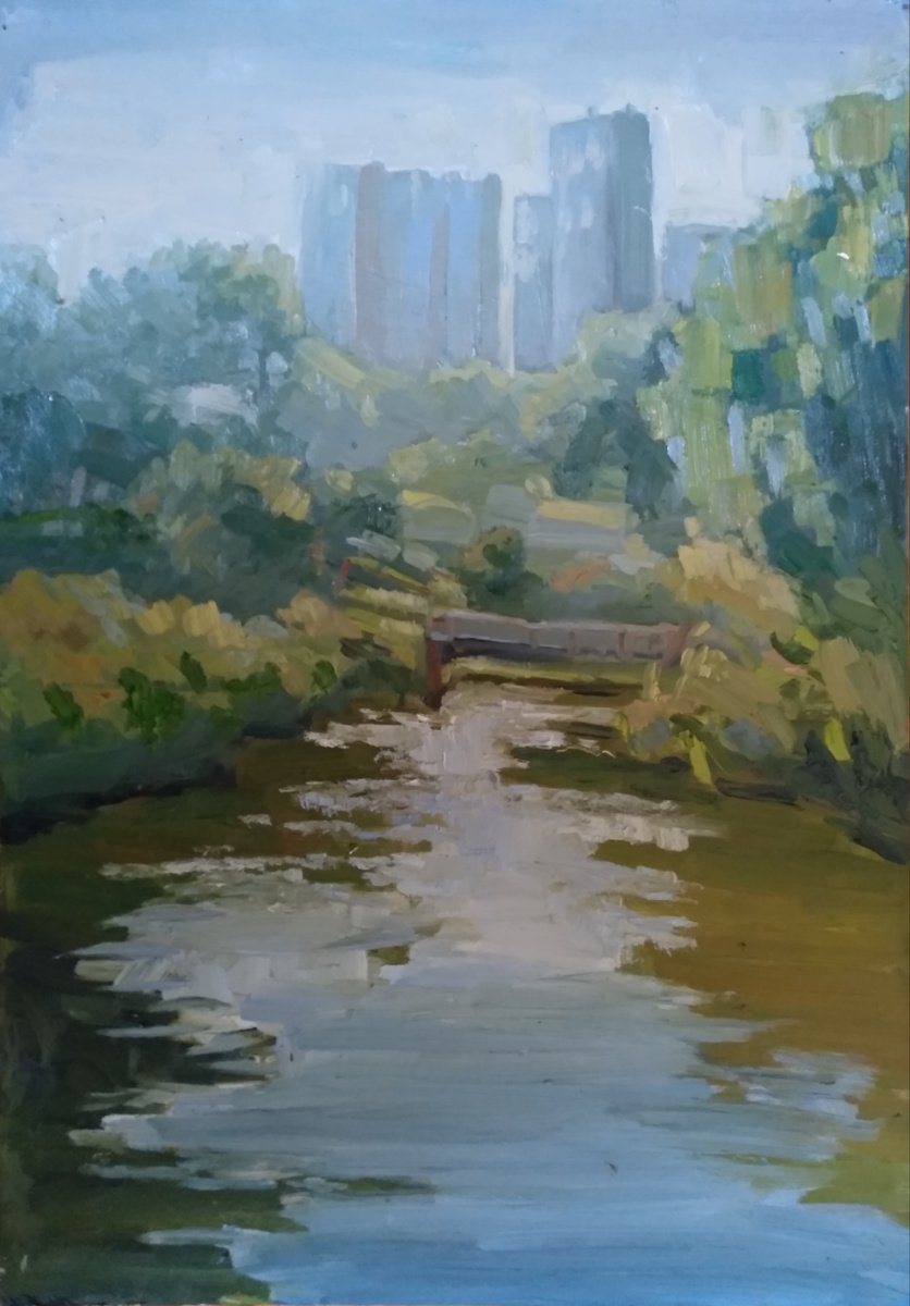 City and nature (plein air) by Nata New