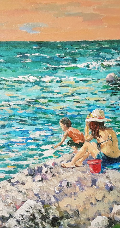 Stony Beach - One af a kind by Hrachya Hakobyan