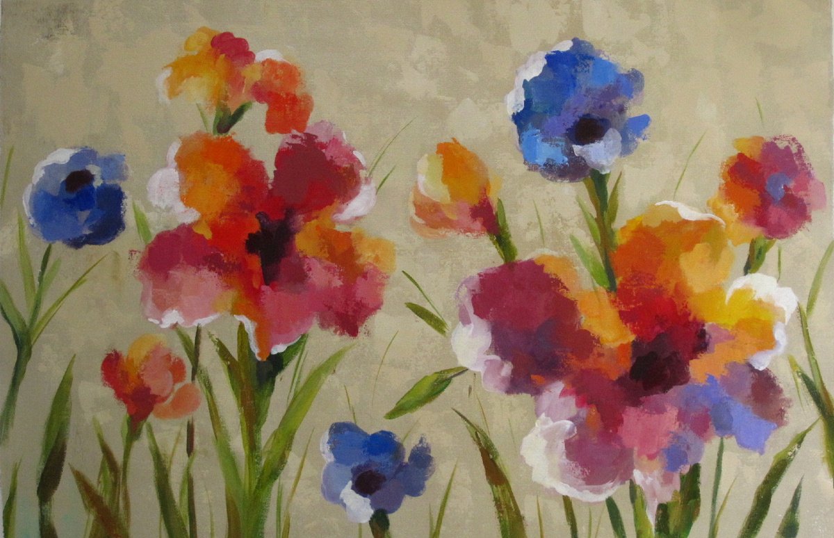 Bold Bright Flowers by Silvia Vassileva
