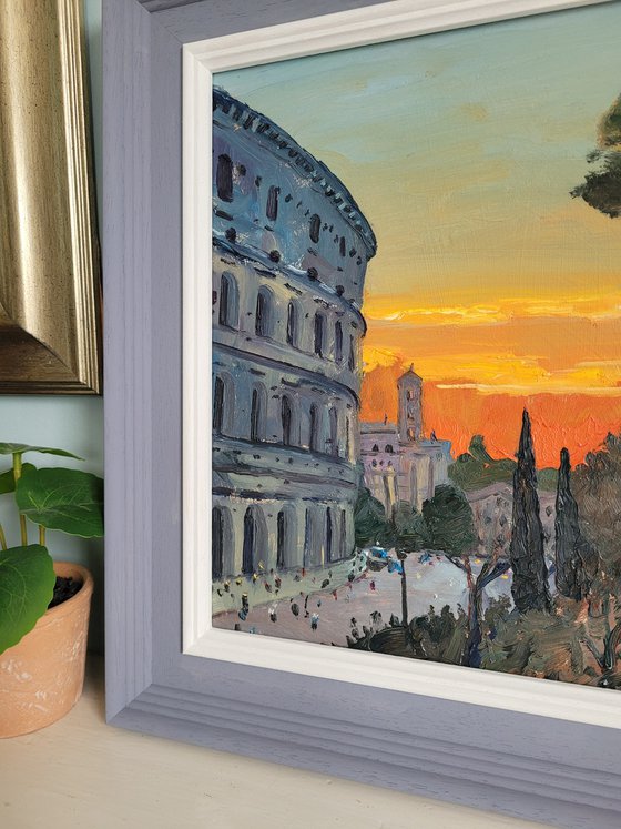 Colosseum sunset, Rome, Italy