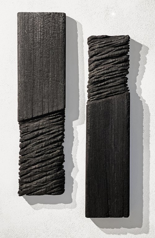untitled black -burnt wood by BorderlineStudio