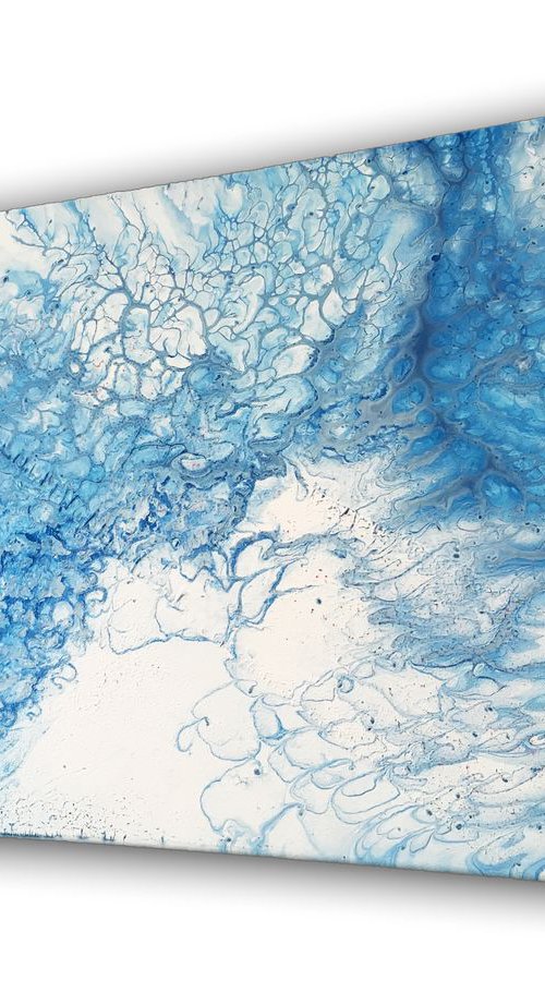 "Fossilized" - FREE WORLDWIDE Shipping - Original Abstract PMS Acrylic Painting - 20 x 16 inches by Preston M. Smith (PMS)
