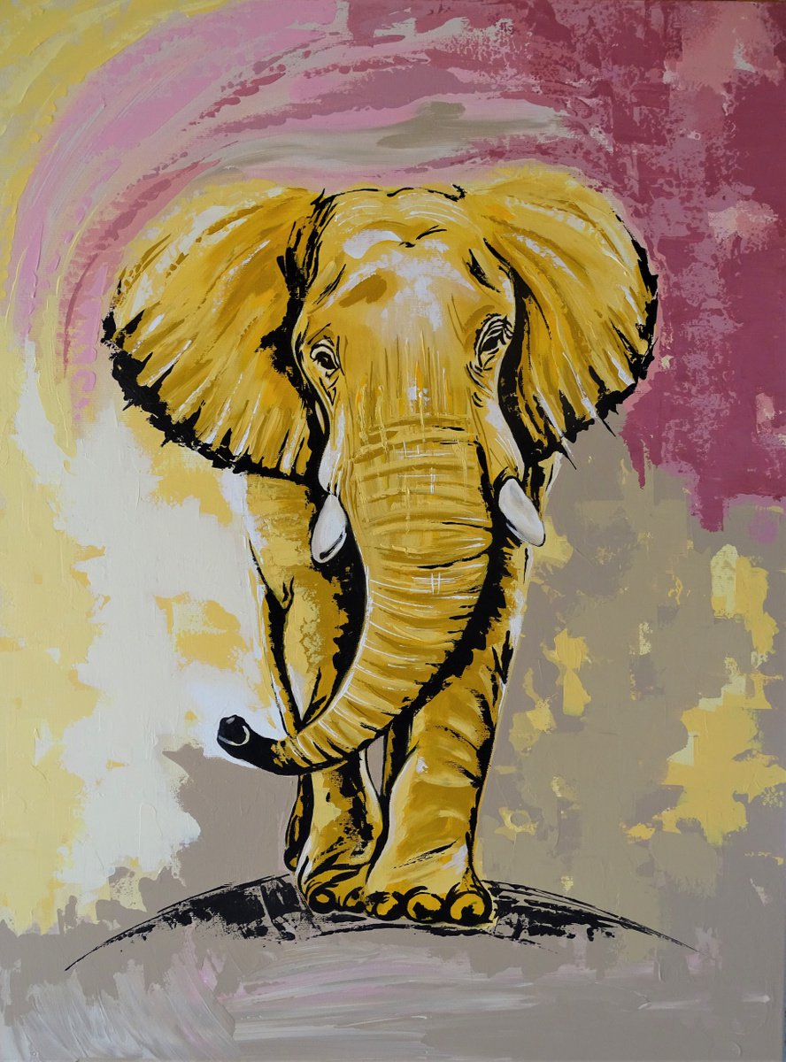 Wild elephant by Livien Rzen