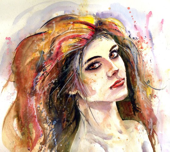 Girl in gold