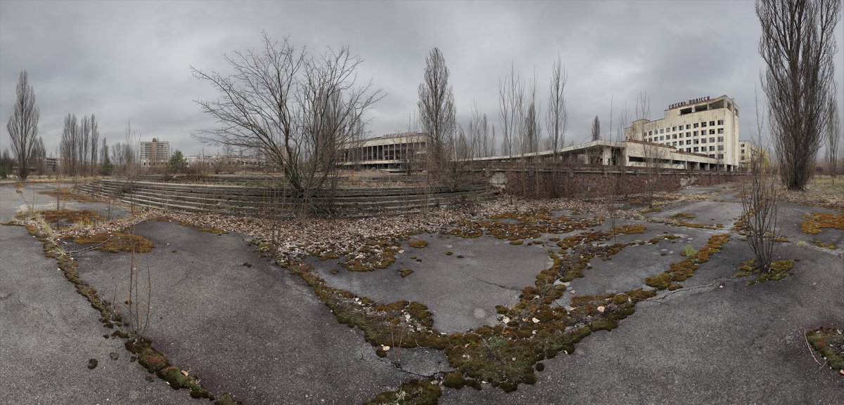 Photorealistic Photograph , #53. Pripyat Center 1 By Stanislav Vederskyi, 56 X 28, Artwork For Sale On Artfinder