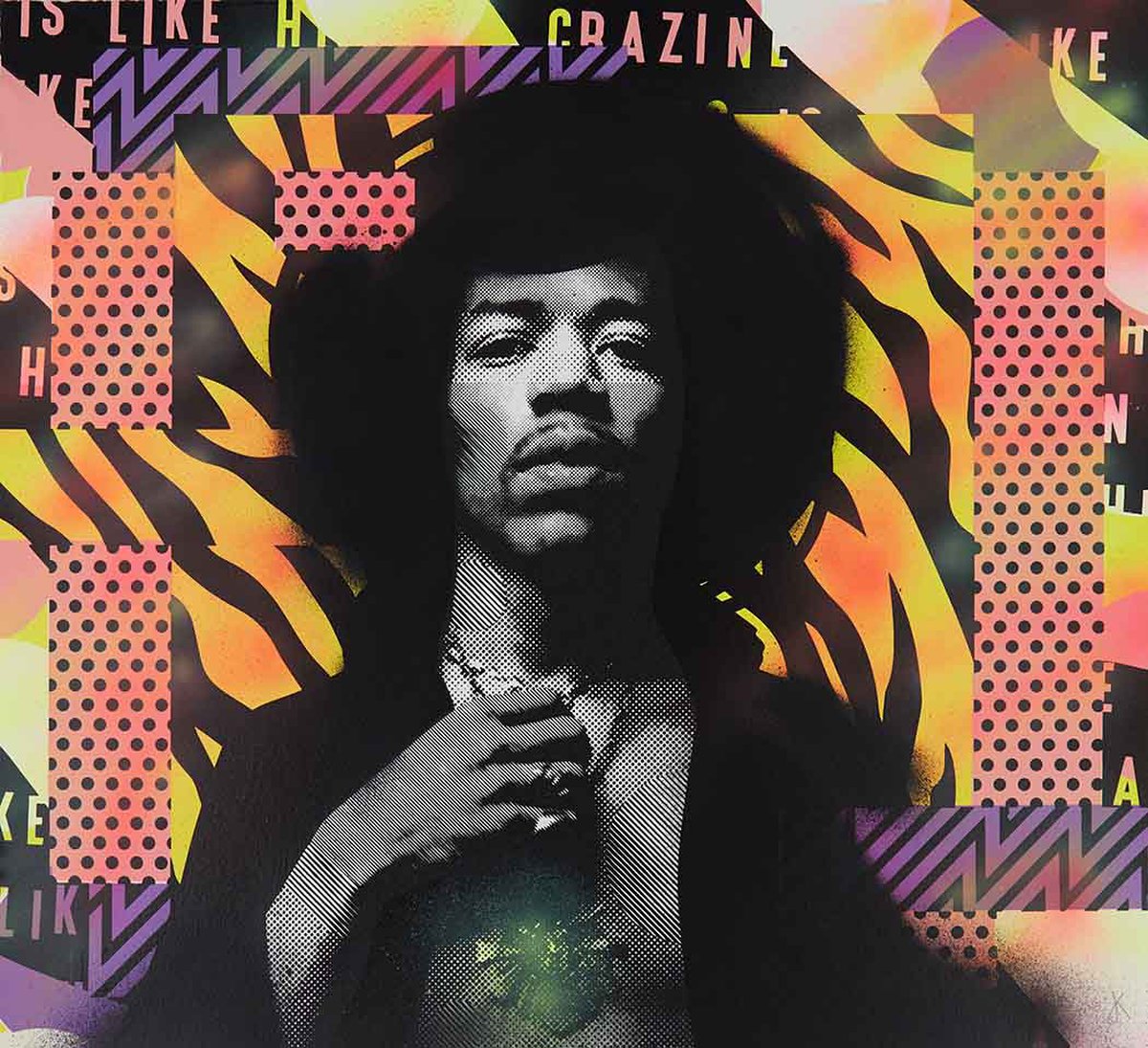 Hendrix - Spray Paint Finish by James Kingman