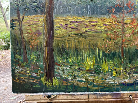 Dutch Forest Clearing. Plein air