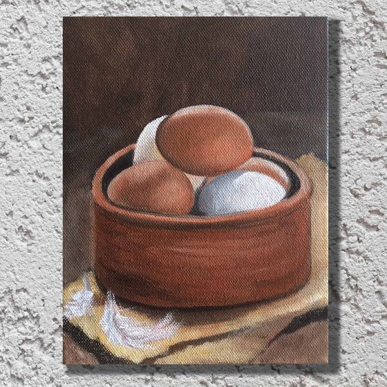 Still life with eggs