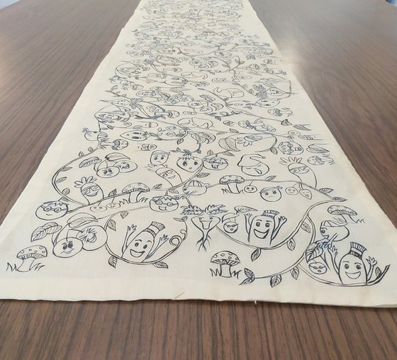 Doodles on silk