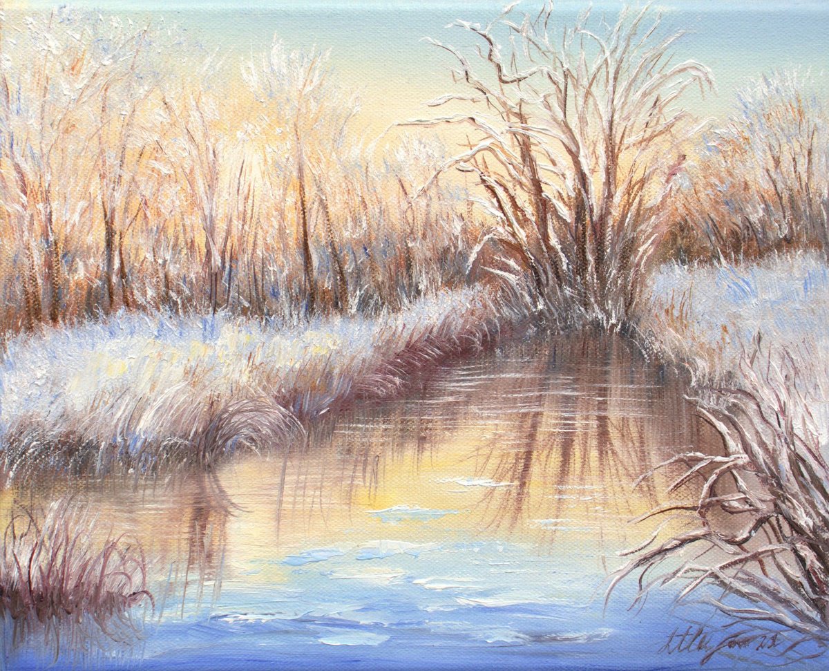 Winter Light 3 By Ludmilla Ukrow, 12 X 9, Artwork For Sale On Artfinder