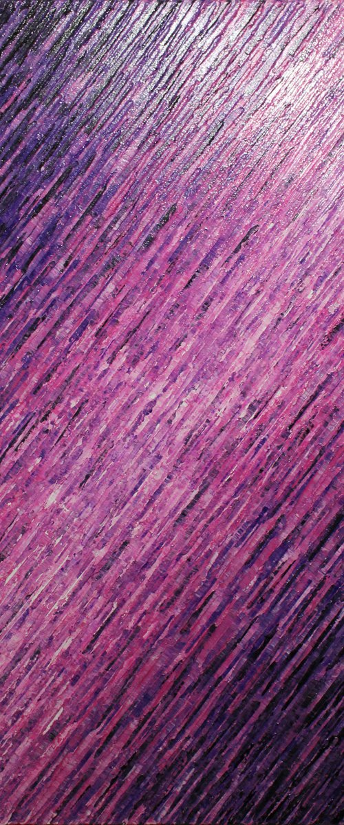 Large knife texture white pink purple by Jonathan Pradillon