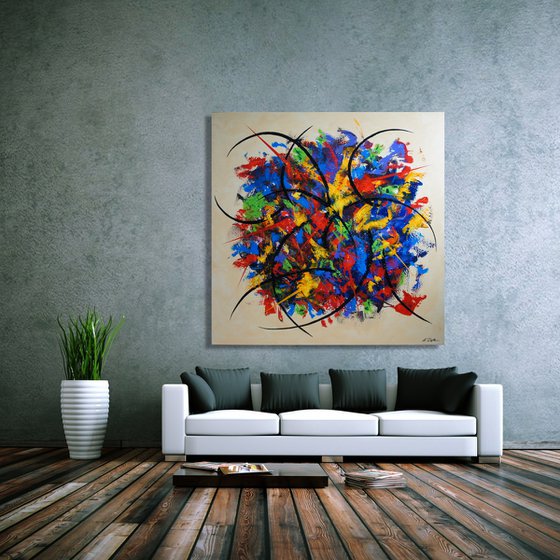 The Bouquet (140 x 140 cm) (56 x 56 inches) XXXL