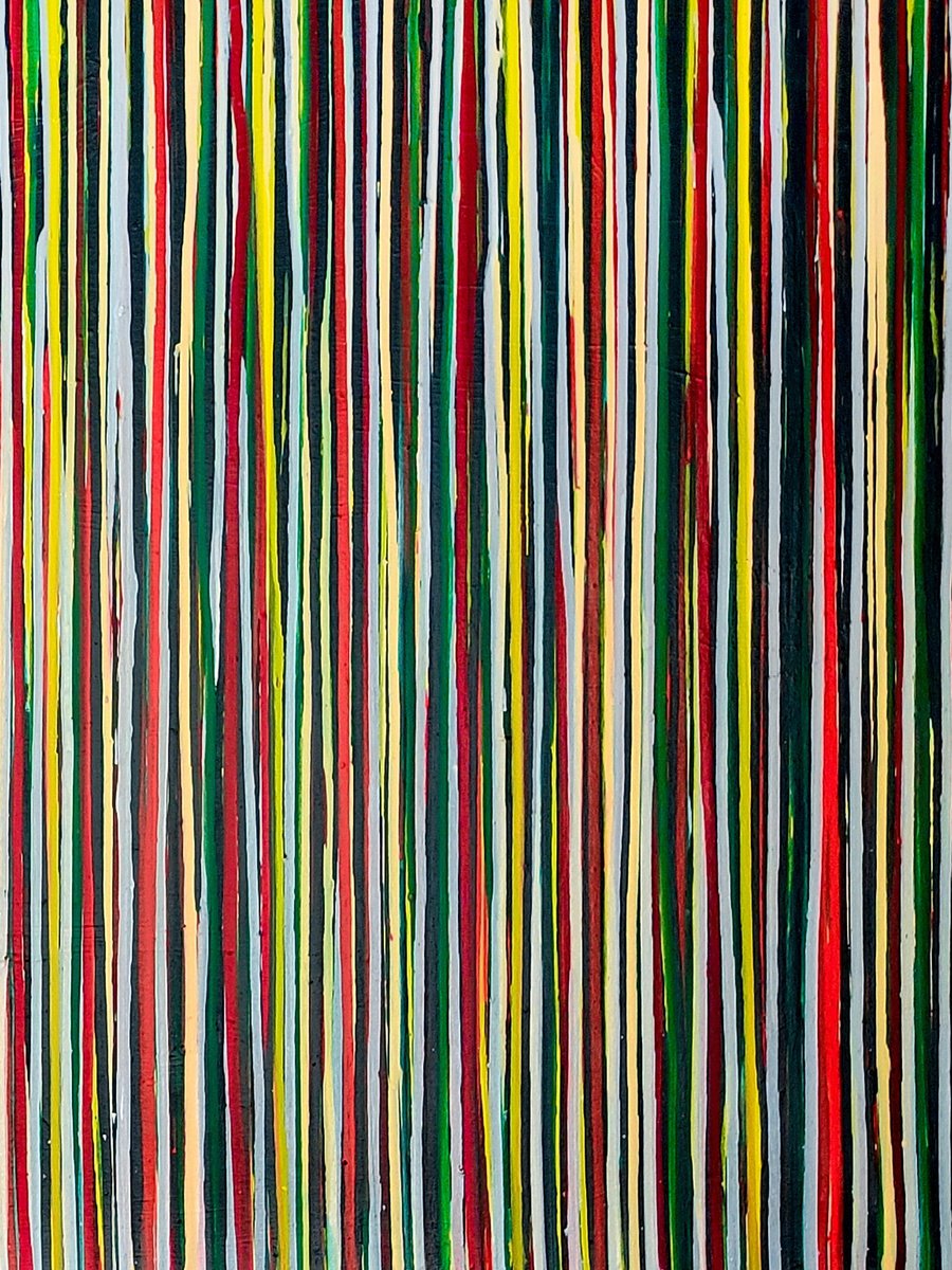 Abstract Acrylic Painting By Carla Sa Fernandes, 24 X 31, The Emotional Creation #256, Original Artwork