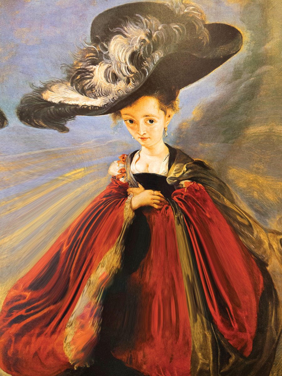 Abstract Portrait Print By Javier Diaz, 60 X 79, Pasarela 10, Original Artwork