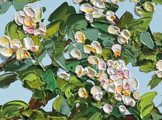 Spring Glow - Original Blooming Tree Painting