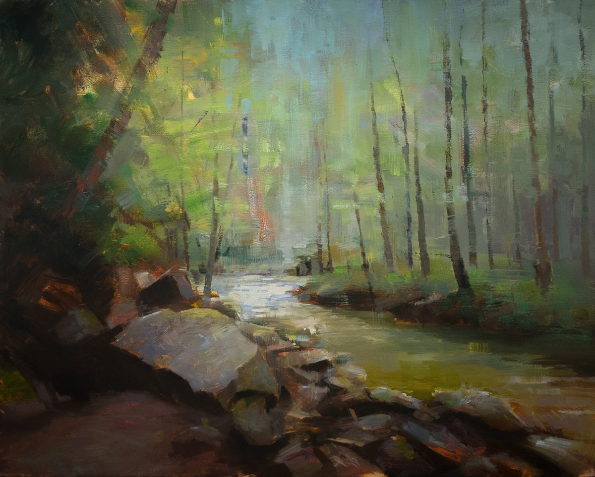 In the forest by Aleksandr Jerochin