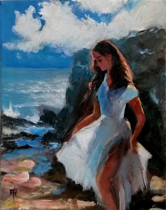 The white dress