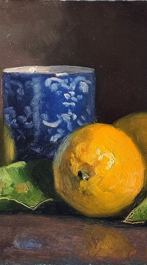 Lemons and Cup by Pascal Giroud