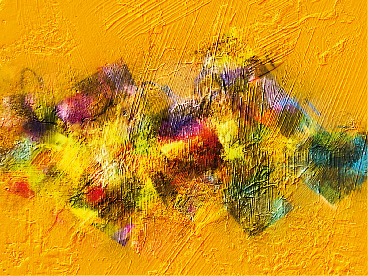 Abstract Landscape Print By Javier Diaz, 79 X 60, Expresiones/Xl Large Original Artwork, Original Artwork