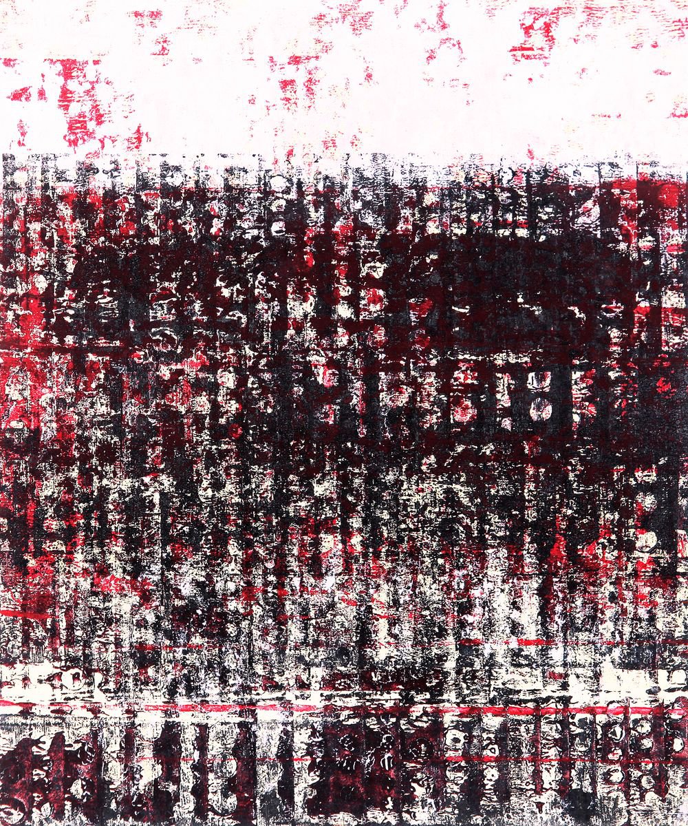 Abstract Acrylic Painting By Petr Strnad, 10 X 12", Nowhere Far Xvii., Original Artwork