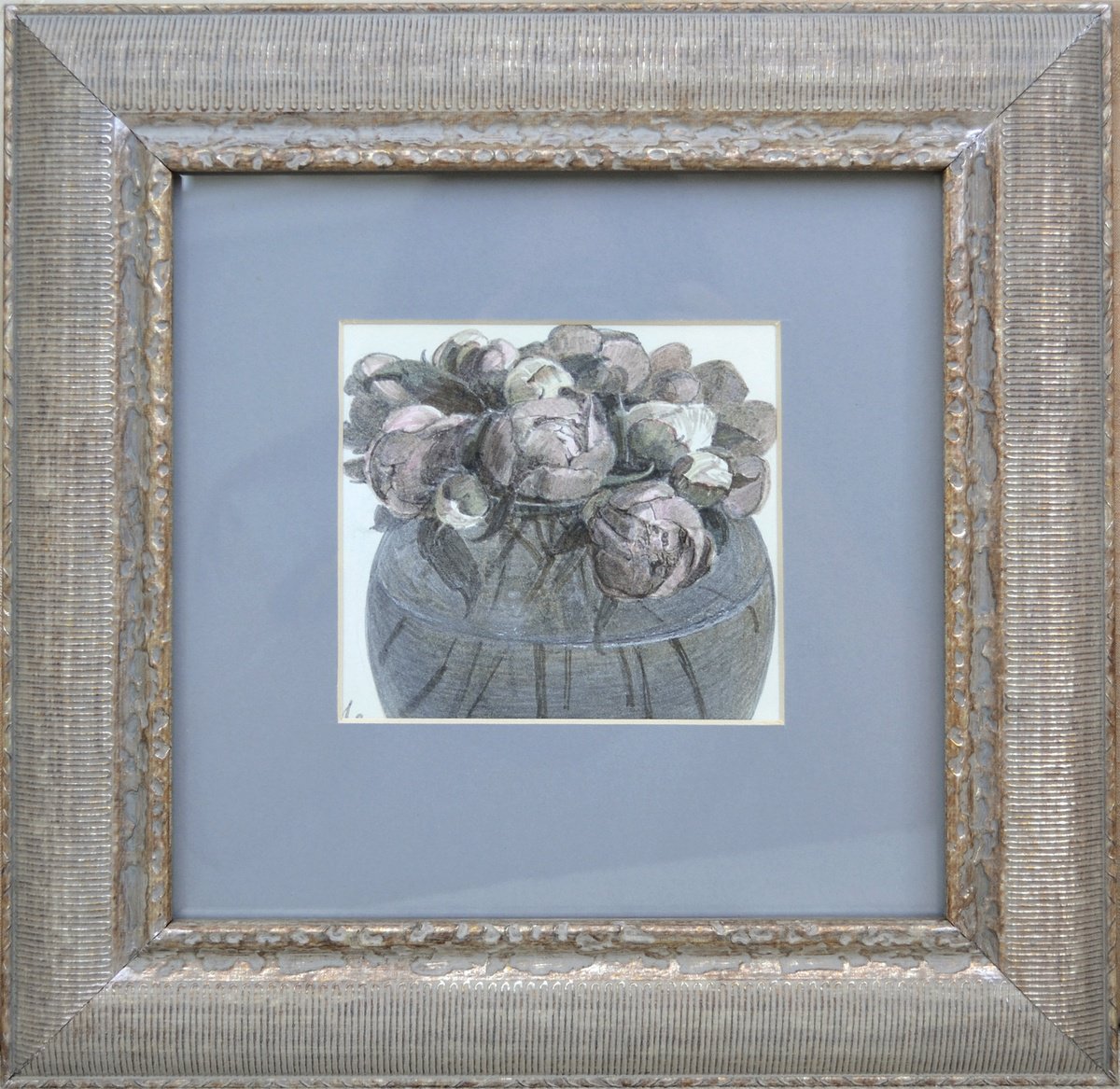 Buds in a vase by Victoria Alferonok