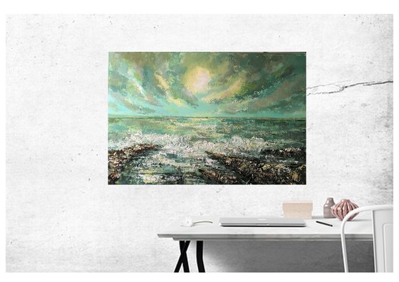 Castaway-Seascape painting