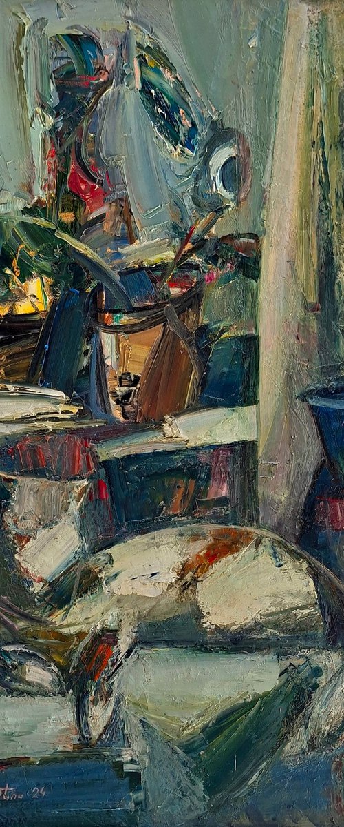 Still Life With a Cat by Matevos Sargsyan