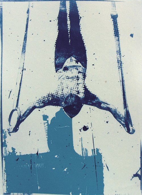 Cyanotype_06_A4_The gymnast blue by Manel Villalonga