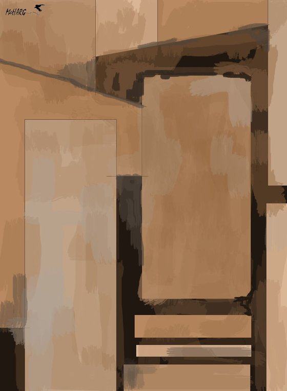STUDIES IN BROWN  33"X45"