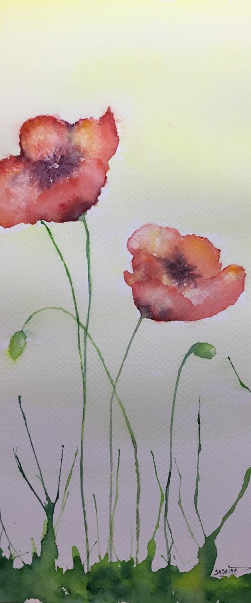 Poppies #1 by Sabrina’s Art