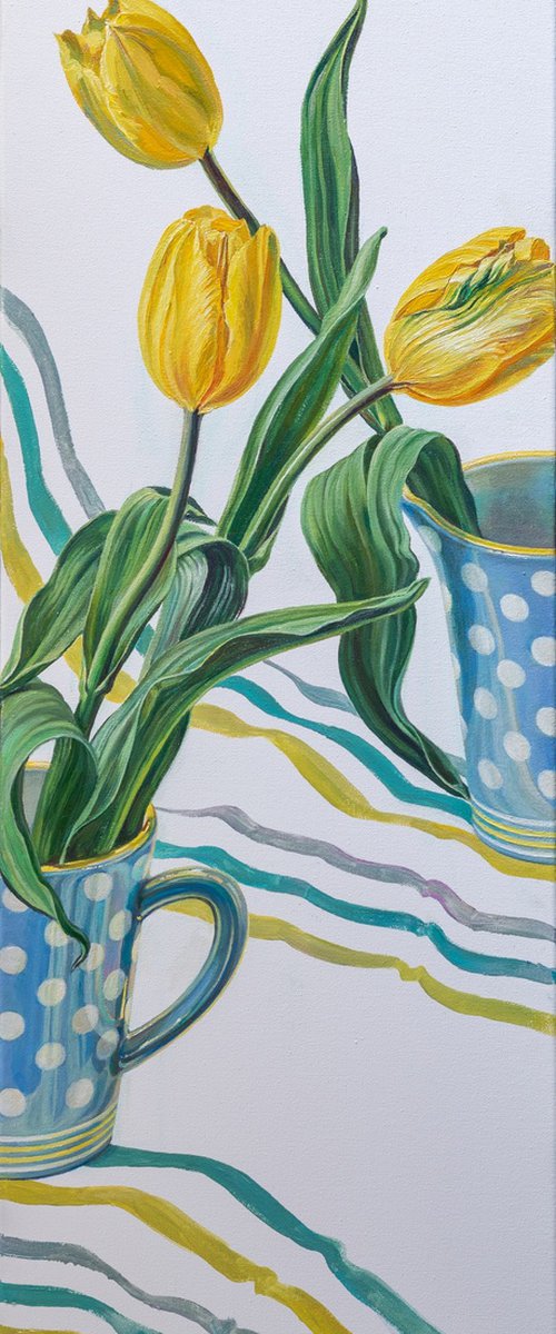 Yellow within Blue by Alona Lesnichenko