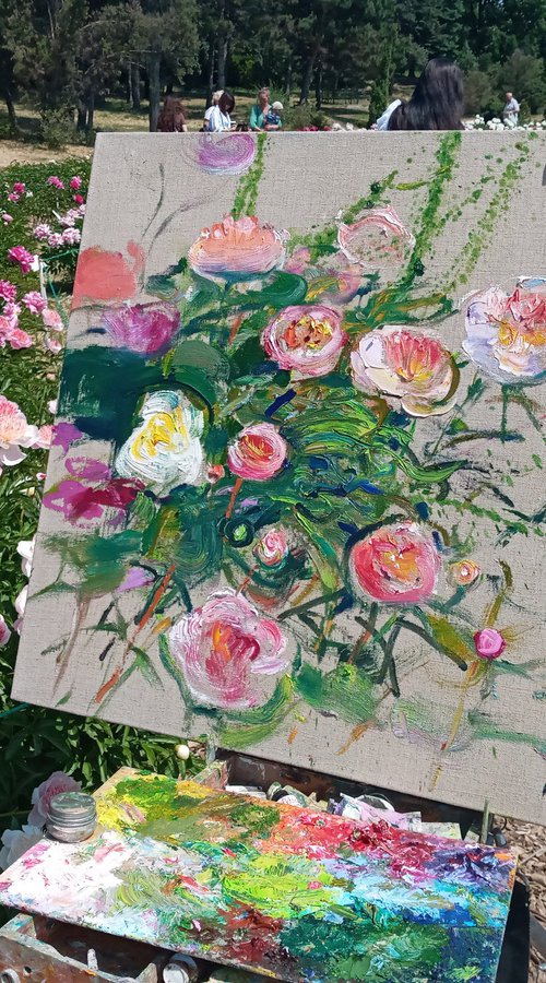 Peonies by Helen Shukina