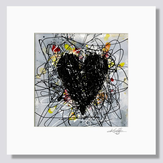 A Beautiful Heart 5 - Abstract Painting by Kathy Morton Stanion