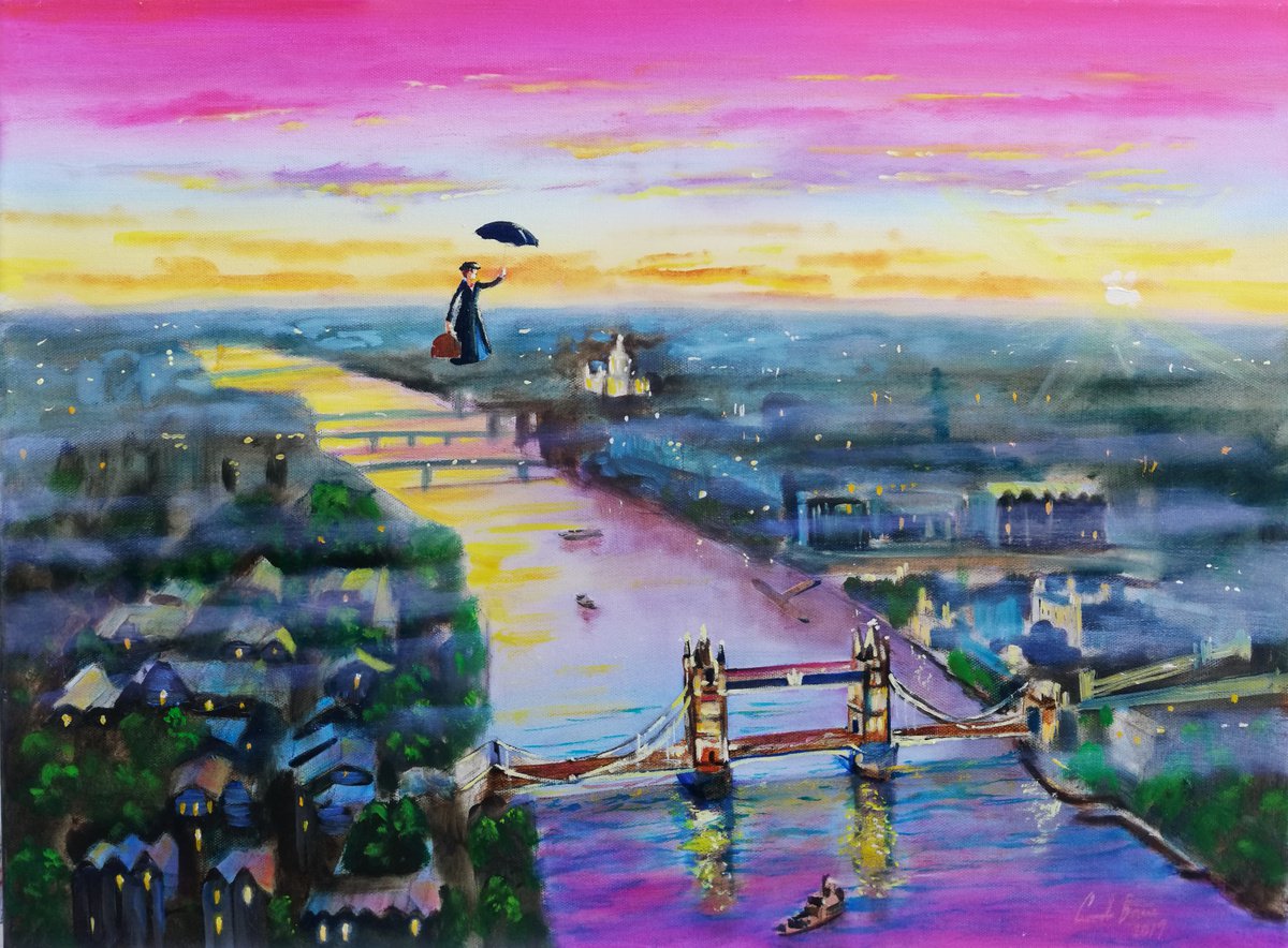 Mary Poppins London Up to the highest height by Gordon Bruce
