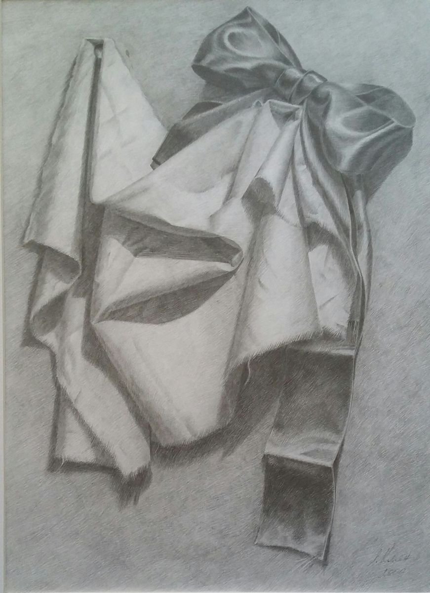 Pencil Drawing , Silk Bow By Elena Klyan, 11 X 14, Artwork For Sale On Artfinder