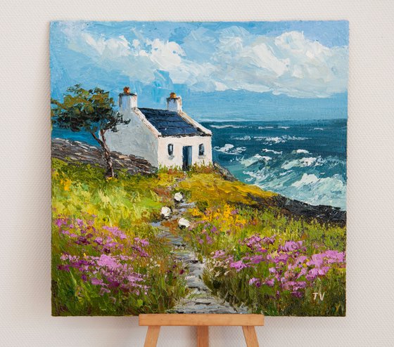 Coastal landscape Oil painting