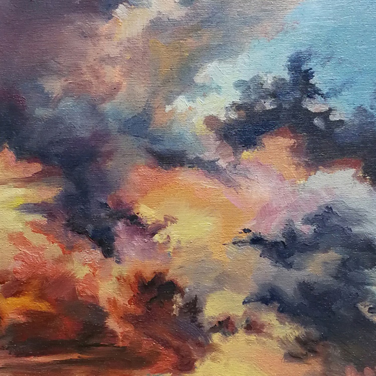 Renaissance Sunset Oil Painting By Olya Soyka Artfinder