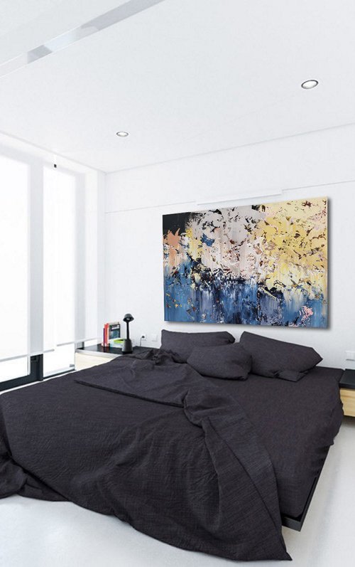 150x100cm. / abstract painting / Abstract 2291 by Alex Senchenko