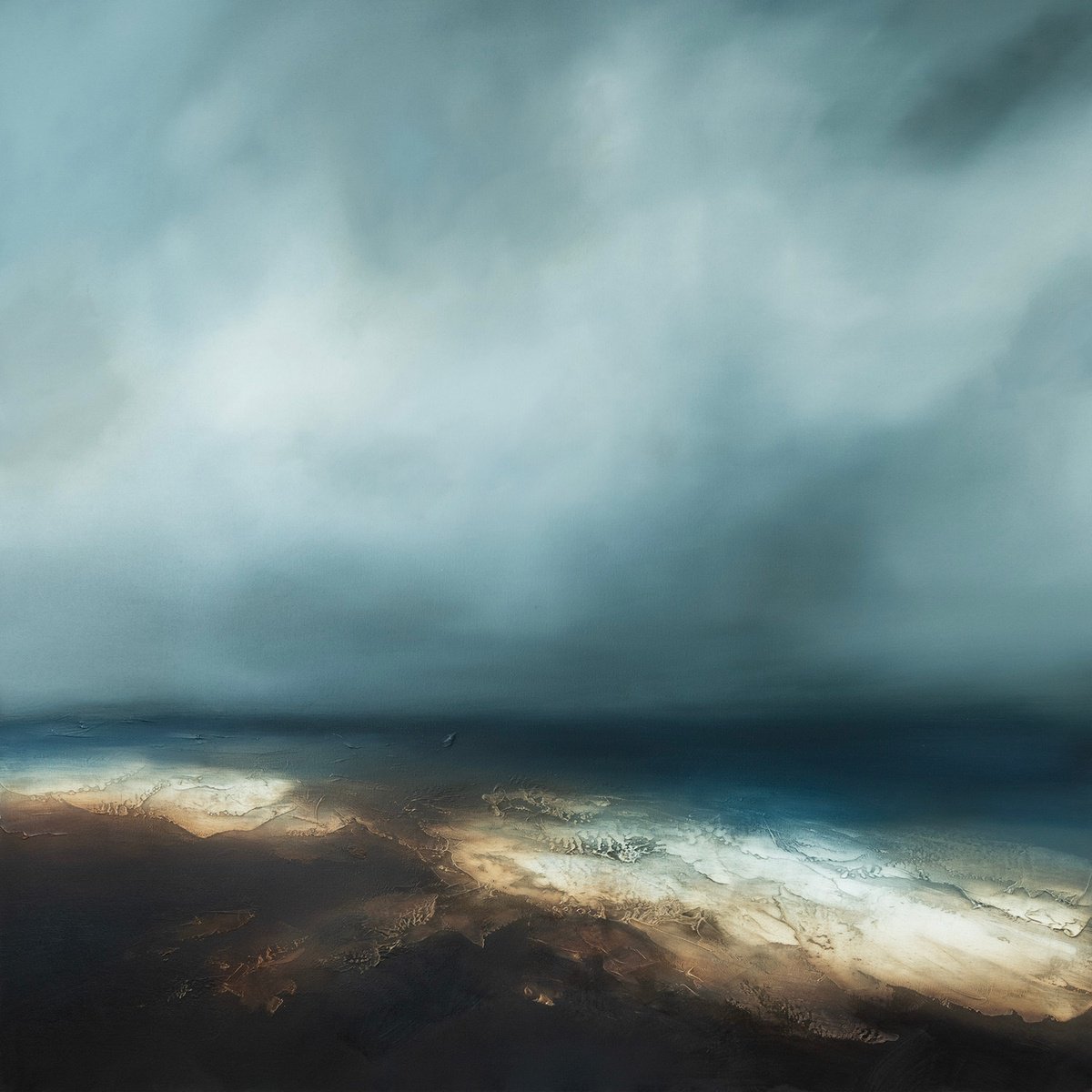 The Western Shores By Paul Bennett, 40 X 40, Artwork For Sale On Artfinder