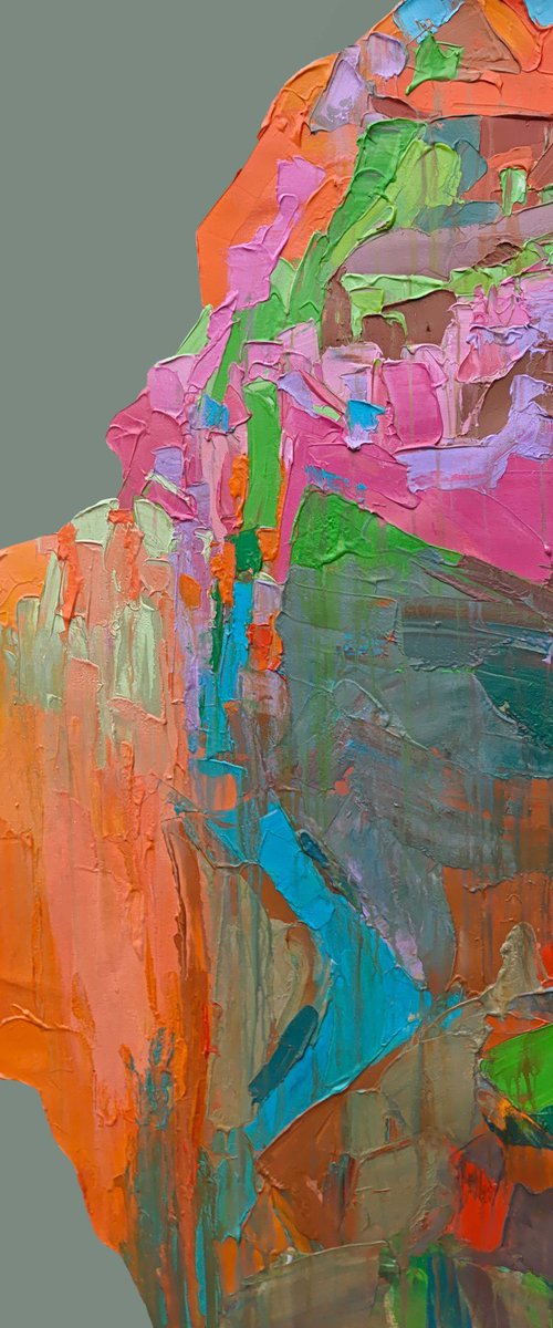 Igneous Light: Mountain Face by Abhishek Kumar