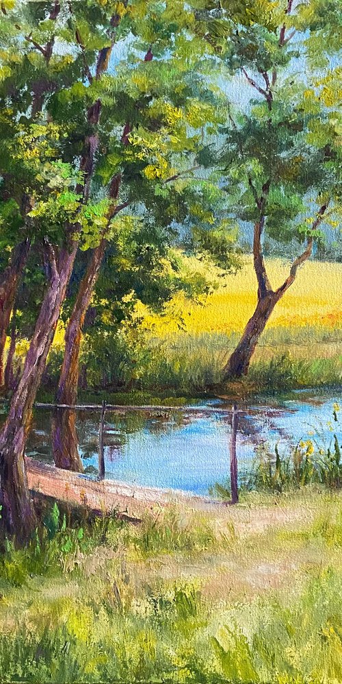 Golden Meadow by Galyna Shevchencko