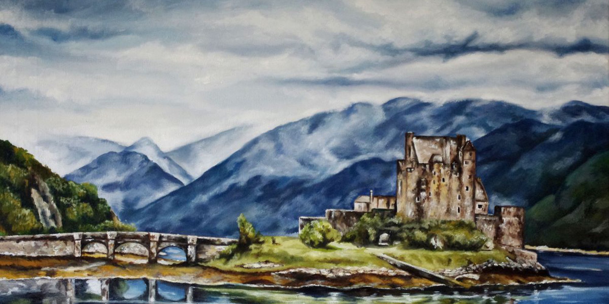 Art of the Day: "Hanna Kaciniel, Eilean Donan Castle, 2013" by Hanna Kaciniel