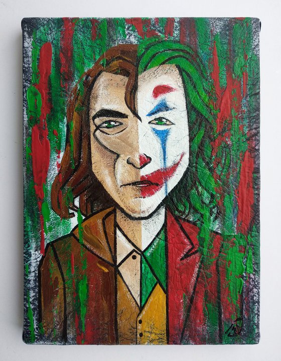Joker, fan art, acrylic painting
