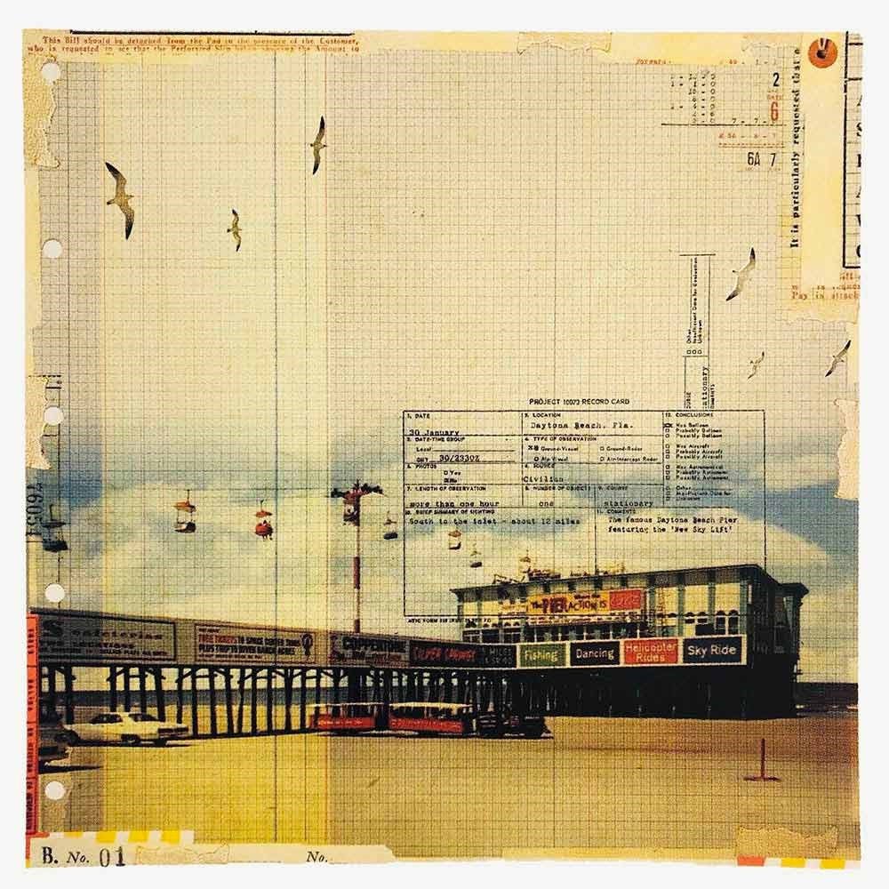 Screenprint , Daytona Pier By Maxine Gregson, 20 X 20, Artwork For Sale On Artfinder