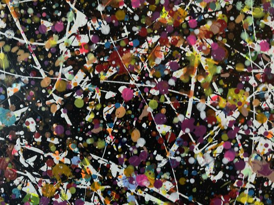 Broken Euphoria on a Black Background