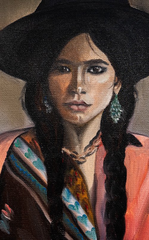 Portrait of an Andean Woman by VICTO