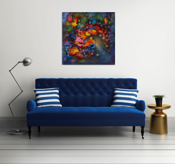 "Evening Flower Dance" Large Painting