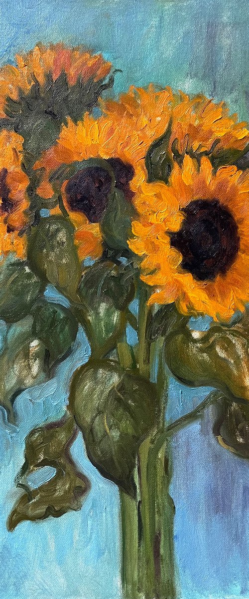 Sunflowers by Elina Arbidane