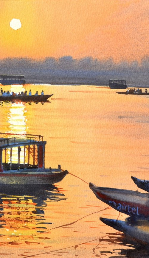Varanasi morning by Ramesh Jhawar