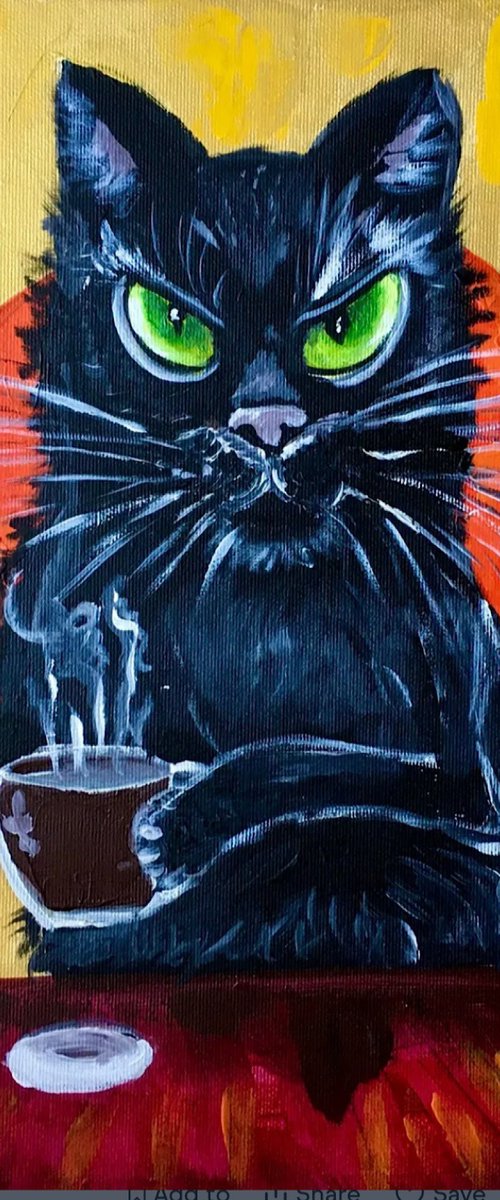 Coffee cat. by Olga Koval